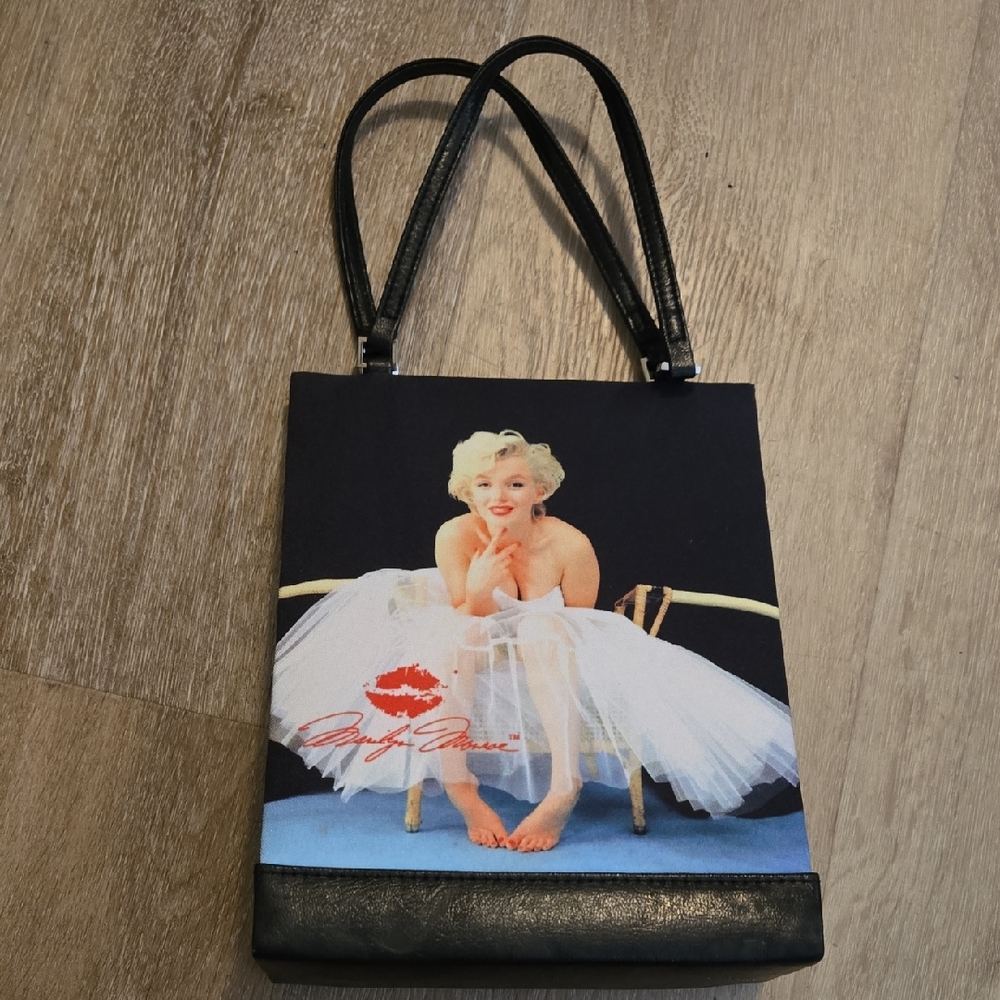 Marilyn Monroe Black and White Tote Bag
